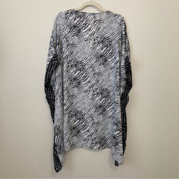 Chico’s Taffy High-Low Caftan Sleeve Tunic Kimono - Picture 7 of 12